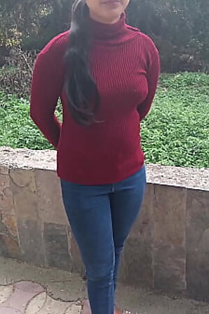 Hot Indian desi village girlfriend was outdoor side fuck with boyfriend in clear Hindi audio