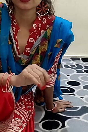 Desi stepmom giving blowjob to young boy xxx with Hindi audio, dirty talk, saarabhabhi6