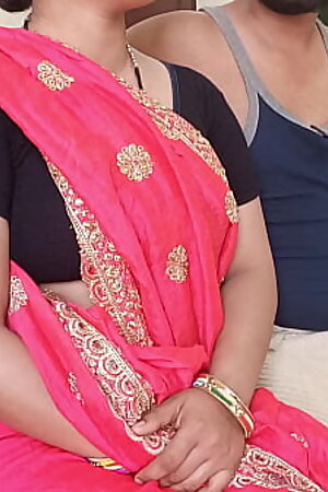 Indian hot housewife sucking and fucking with husband in doggy style in clear dirty hindi audio desi village wife sharing pussy with husband