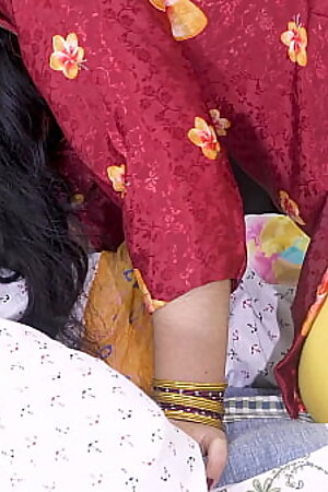 Priya Maid'_s dirty pussy fucked hard with gaaliyan by maid after deep blowjob. desi hindi sex video